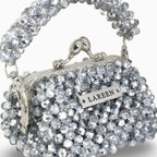 Close-up of silver beadwork on Aurélia Lumière Mini