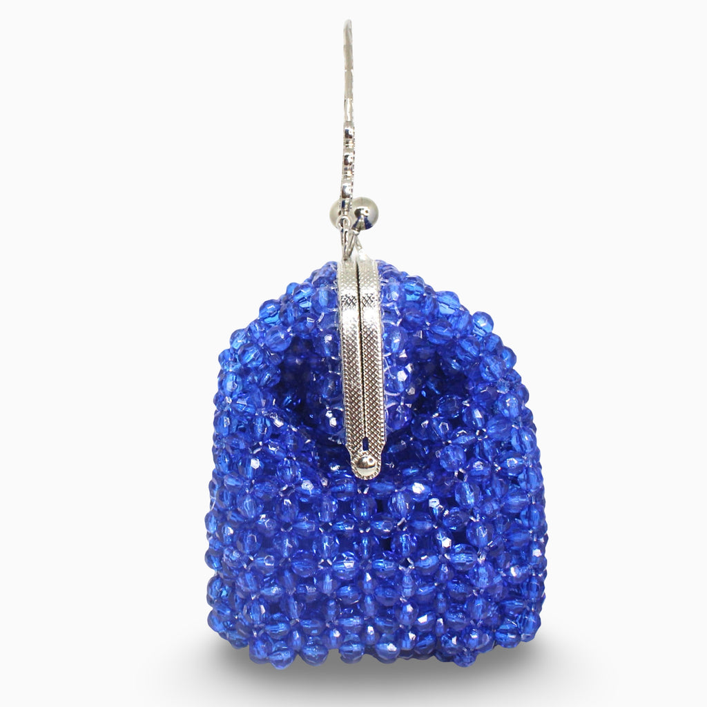 Aurélia Saphir handcrafted beaded handbag, side view